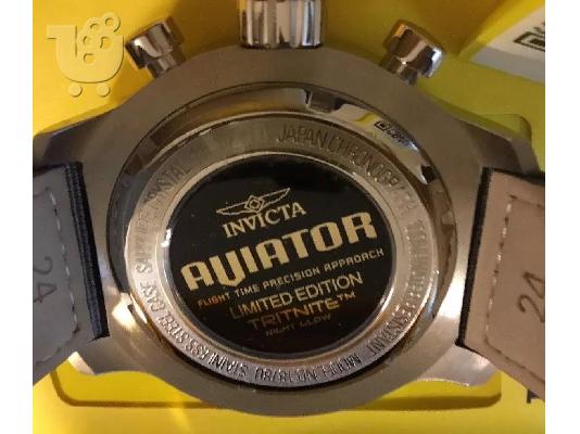 Invicta 18780 Aviator 50mm Χρονογράφος Ανοξείδωτο Ατσάλι Αυθεντικό και Ολοκαίνουριο...